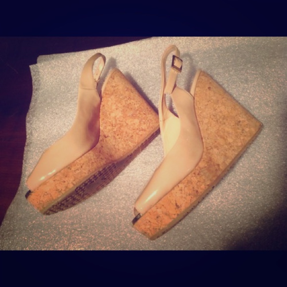 Jimmy Choo "Prova" Cork Wedges